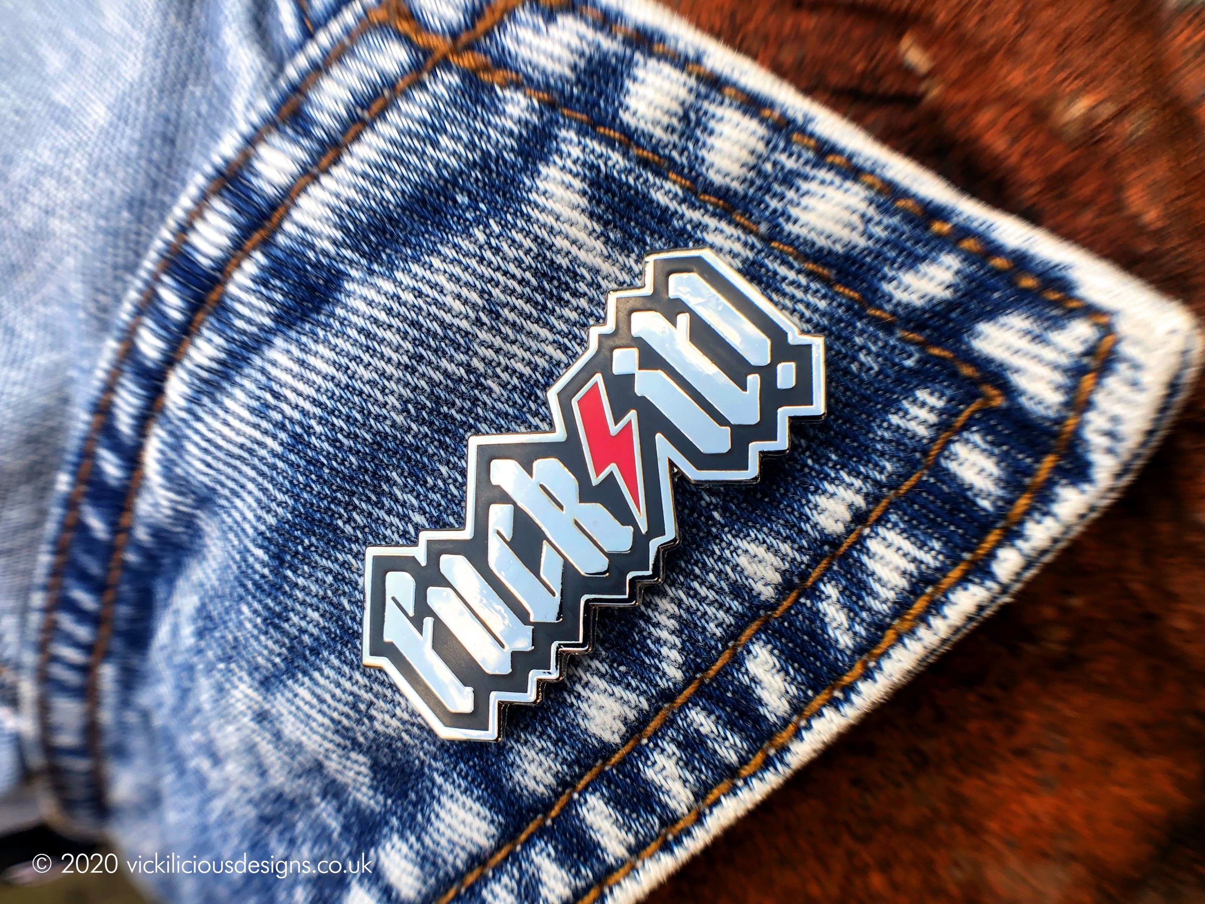 FUCK IT Hard Enamel Pin - Silver
