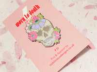 Worn to Death | Dead Beautiful Sugar Skull Enamel Pin